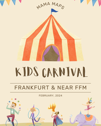 Orange and Beige Illustrative Carnival Party Poster